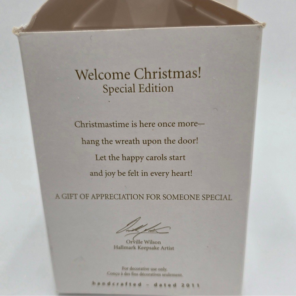 Hallmark Keepsake 2011 Welcome‎ Christmas Special Edition Snowman House Ornament - Picture 4 of 4